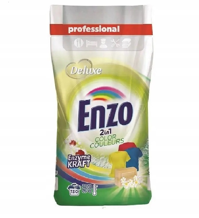 Пральний порошок Deluxe Enzo 2 в 1 Color  9,1 кг 130 прань
