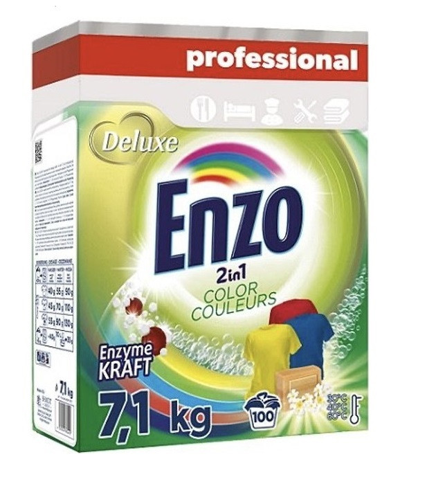 Стиральный порошок Deluxe Enzo 2 в1 Сolor 7,1 кг 100 стирок