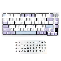 Клавіатура безпровідна AJAZZ Ak820 Pro 75% фіолетова