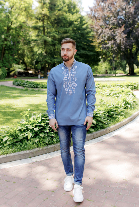 Вишиванка чоловіча Росан джинс т з білим