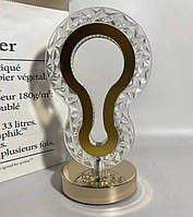 Настільна лампа з кристалами та діамантами Creatice Table Lamp 15 3,7V/1200mA Золотистий