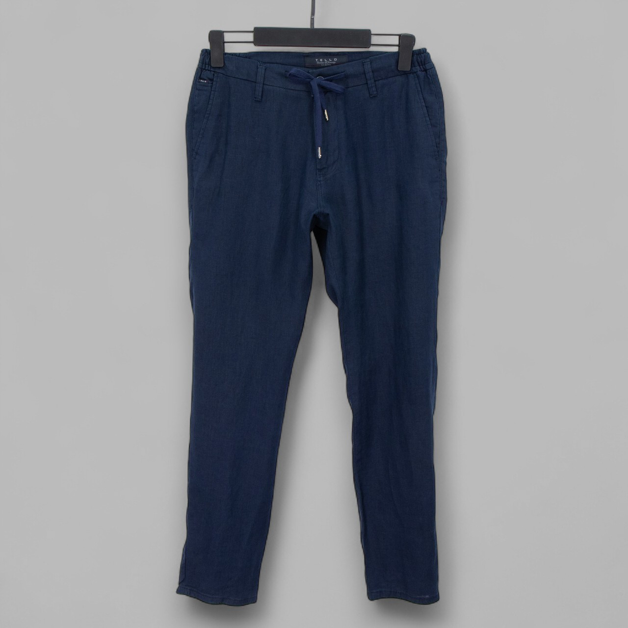 Брюки чоловічі Tello 5755B-LUX D.NAVY 100% льон 33(Р), фото 1