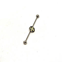 Індастріал мед.сталь вставка Мальтійський хрест