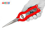 Секатор-ножиці 210 мм Sagawata, садові з неіржавкої сталі з запасною пружиною, фото 8