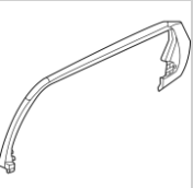 Молдінг внутрішній двері задньої лівий Nissan Ariya (22-) 822D4-5MP0A, фото 3