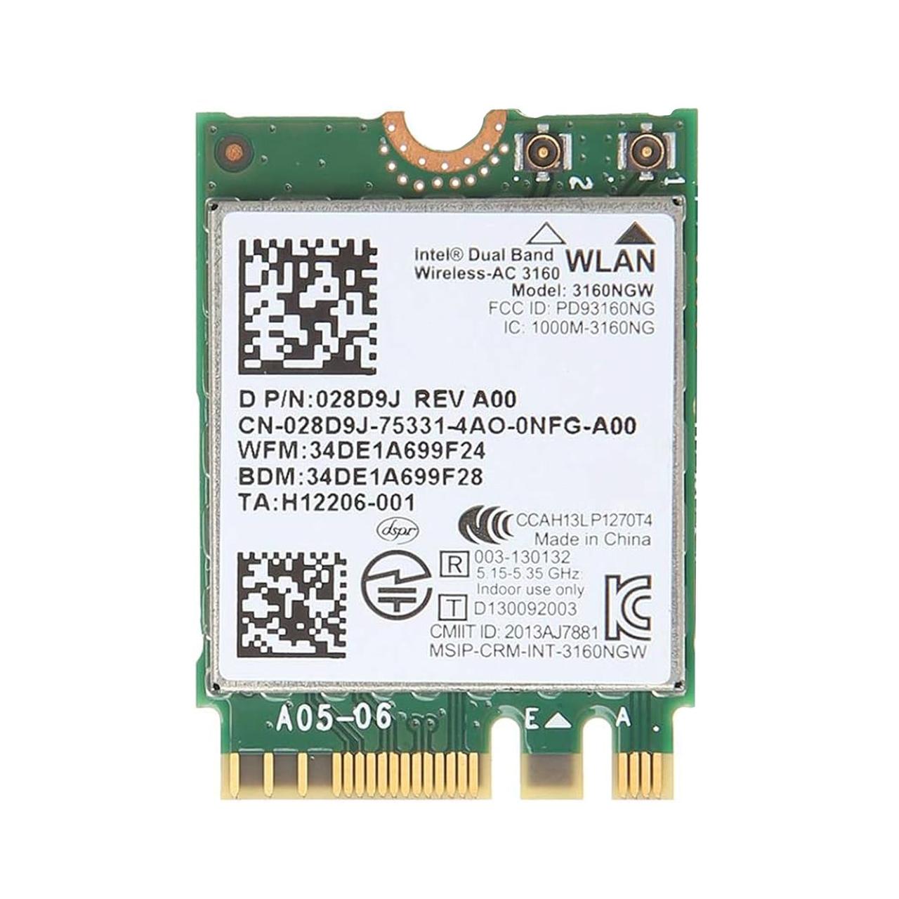 WiFi Модуль Mini PCI-e (M.2 2230) Intel 3160NGW "Б/У"