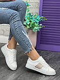 Кросівки кеди білі жіночі екошкіряні, фото 3