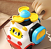 Бізіборд для малюків Розвивальна дитяча дошка монтессорі і машинка конструктор шестерні брязкальця світло звук, фото 7