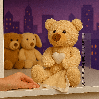 Знижка!!! Інтерактивна іграшка "Веселі хованки" — бежевий ведмедик, 27 см, з українськими фразами (1), фото 9