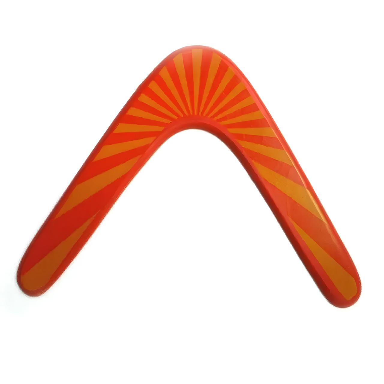 Дерев'яний бумеранг. Бумеранг із липи. Помаранчевий бумеранг. Wooden boomerang