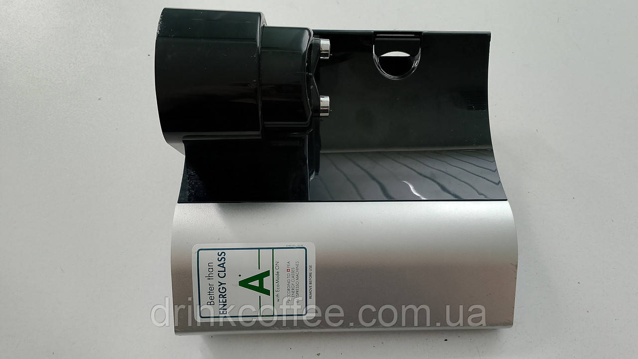 Лицьова панель (дверцята) диспенсер подачі кави для кавоварки DeLonghi ESAM 3200.S_11 б/у_тріщина