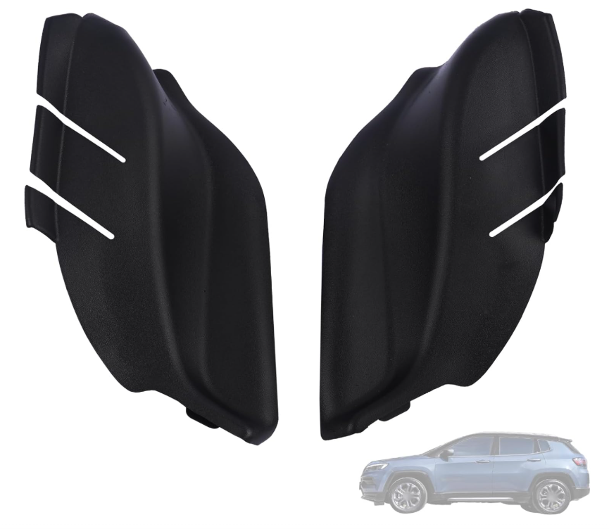 Накладки повітрозабірника Jeep Compass (решітки лобового скла) на Джип Компас 2017-2023 комплект, фото 1