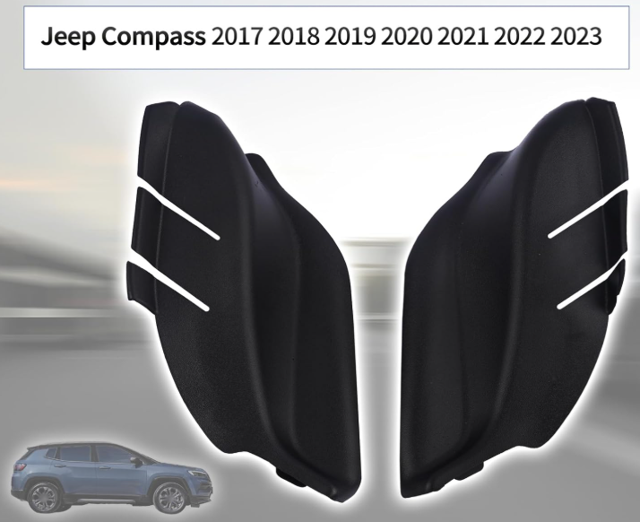Накладки повітрозабірника Jeep Compass (решітки лобового скла) на Джип Компас 2017-2023 комплект, фото 1