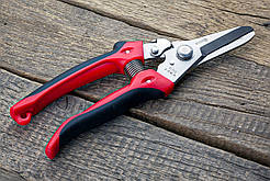 Секатор-ножиці 200 мм Sagawata, садові, кругла голова, з неіржавкої сталі