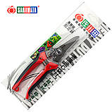 Секатор-ножиці 200 мм Sagawata, садові, кругла голова, з неіржавкої сталі, фото 10