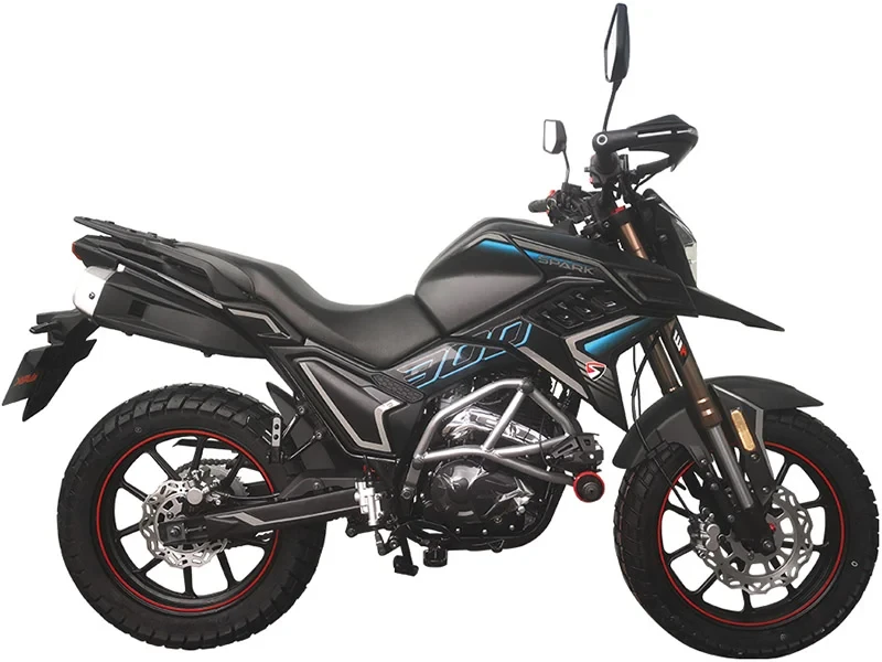 Мотоцикл Spark SP300T-2 (заводське паковання) (Сірий із зеленим)