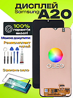 Дисплей Samsung A20 (OLED) високої якості, екран на Самсунг А20
