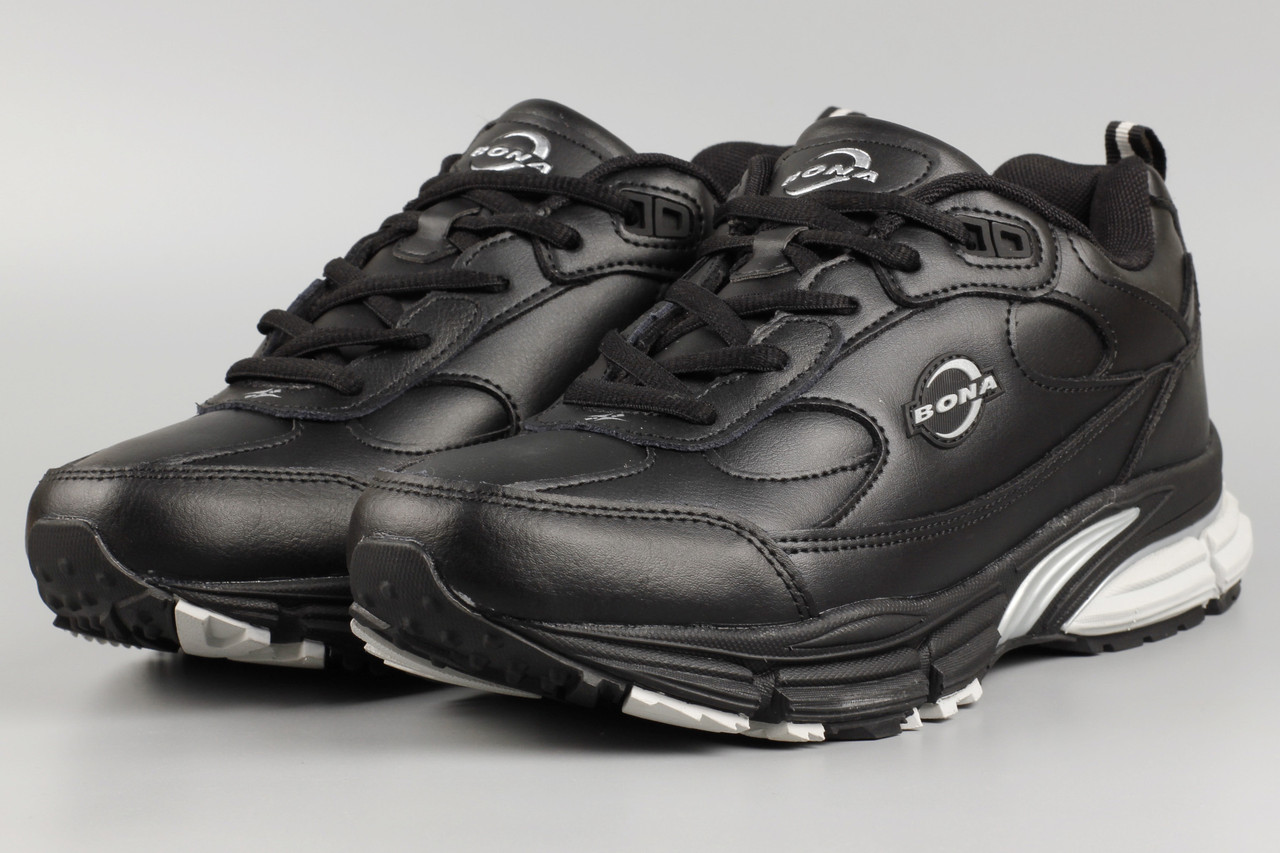 Кросовки чоловічі чорні Bona 838C Бона Розміри 42 43 46, фото 1
