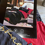 Плуторна сатинова постільна білизна високої якості, розмір півтораспальний, фото 3