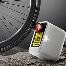 Компактний акумуляторний  насос-компресор Mini, накачування за 50–60 секунд, 300 мА·год (до 200 с), Білий (SO-74)