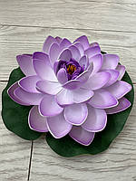 Штучний лотос для водойми, діаметр 20 см — декоративна квітка для ставка, басейну, фонтану, фото 3
