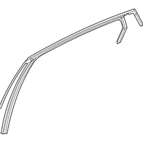 Ущільнювач скла двері задньої лівий AWD Nissan Ariya (22-) 82331-5MP1A, фото 4