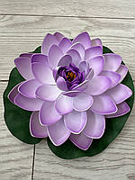 Штучний лотос для водойми, діаметр 20 см — декоративна квітка для ставка, басейну, фонтану, фото 8