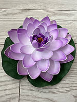 Штучний лотос для водойми, діаметр 20 см — декоративна квітка для ставка, басейну, фонтану, фото 4