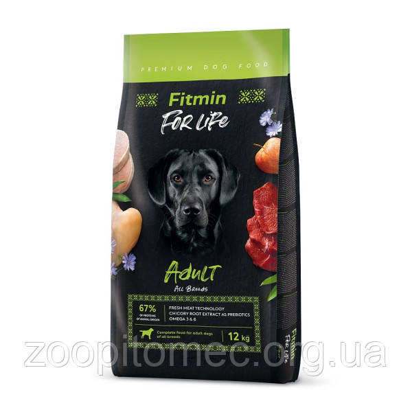 Fitmin dog For Life Adult Фитмин Корм для дорослих собак всіх порід, 15 kg