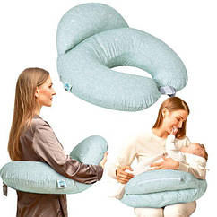 Зручна подушка для годування диванчик 60х70х16 см, бавовна антиалергенне волокно, для зручності мами