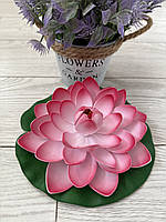 Штучний лотос для водойми, діаметр 20 см — декоративна квітка для ставка, басейну, фонтану, фото 3