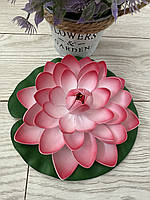 Штучний лотос для водойми, діаметр 20 см — декоративна квітка для ставка, басейну, фонтану, фото 5