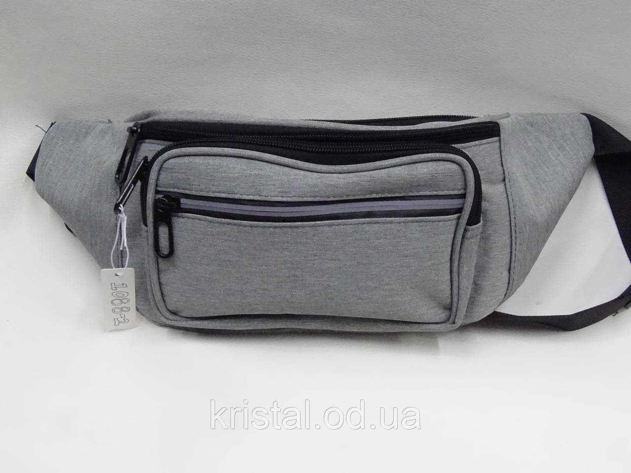Чоловіча сумка-бананка на пояс гуртом 24*18 см. серії "Bag Fon`s" №08118, фото 1
