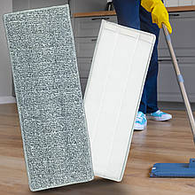 Змінна насадка запаска з мікрофібри для плоскої швабри (для набору 7л) 32х11 см (DRK)