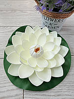 Штучний лотос для водойми, діаметр 20 см — декоративна квітка для ставка, басейну, фонтану, фото 6