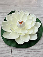 Штучний лотос для водойми, діаметр 20 см — декоративна квітка для ставка, басейну, фонтану, фото 7