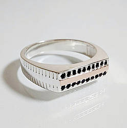 Срібна печатка з золотими накладками