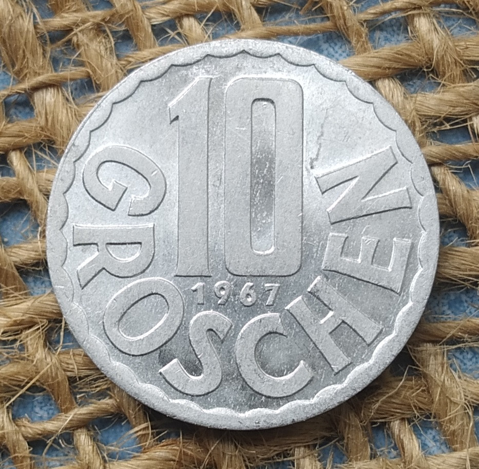 10 грошей 1967 року. Австрiя
