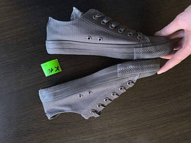 Знижка Кеди конверси сірі низькі літні тканинні тряпочние converse чоловічі, фото 5