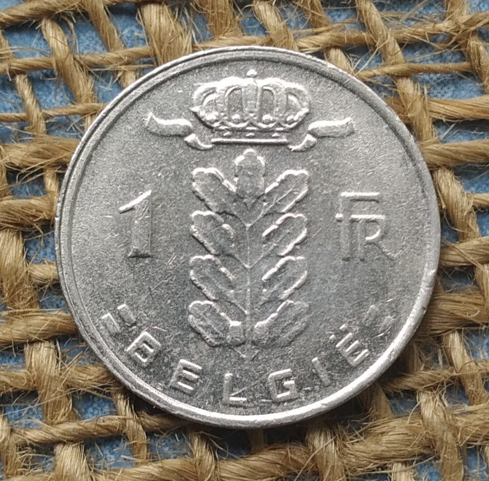 1 франк 1980 року. Бельгiя