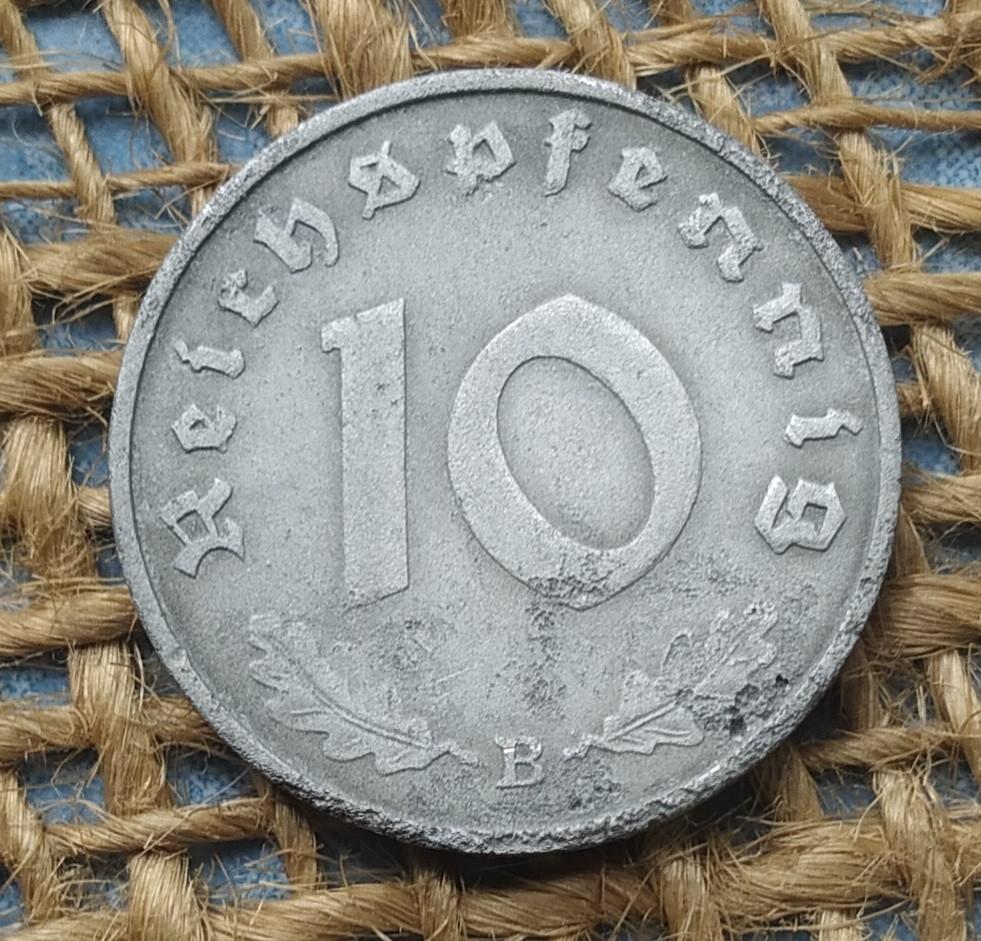 10 рейхспфенiгiв 1940 року. (В) Третiй рейх - Нiмеччина