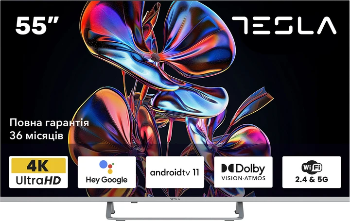 Телевізор Tesla 55" 55E635SUS 3840x2160, SmartTV