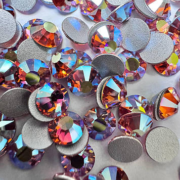 Клейові стрази Preciosa, Rose Peach AB  (нетермо) ss20 (4.6-4.8mm)