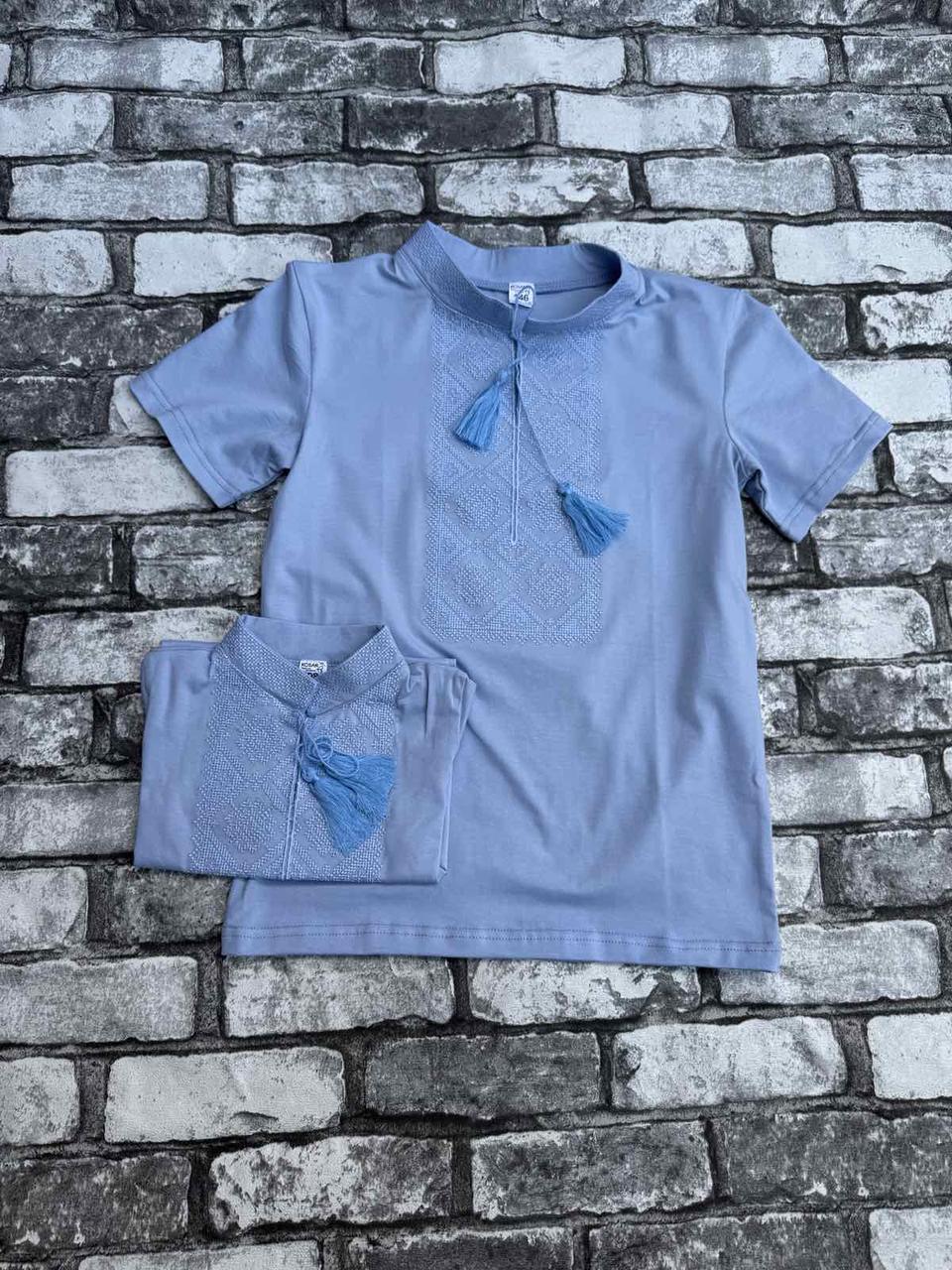 Футболка-вишиванка вишита для хлопчиків р.98/164; Гурт, фото 1