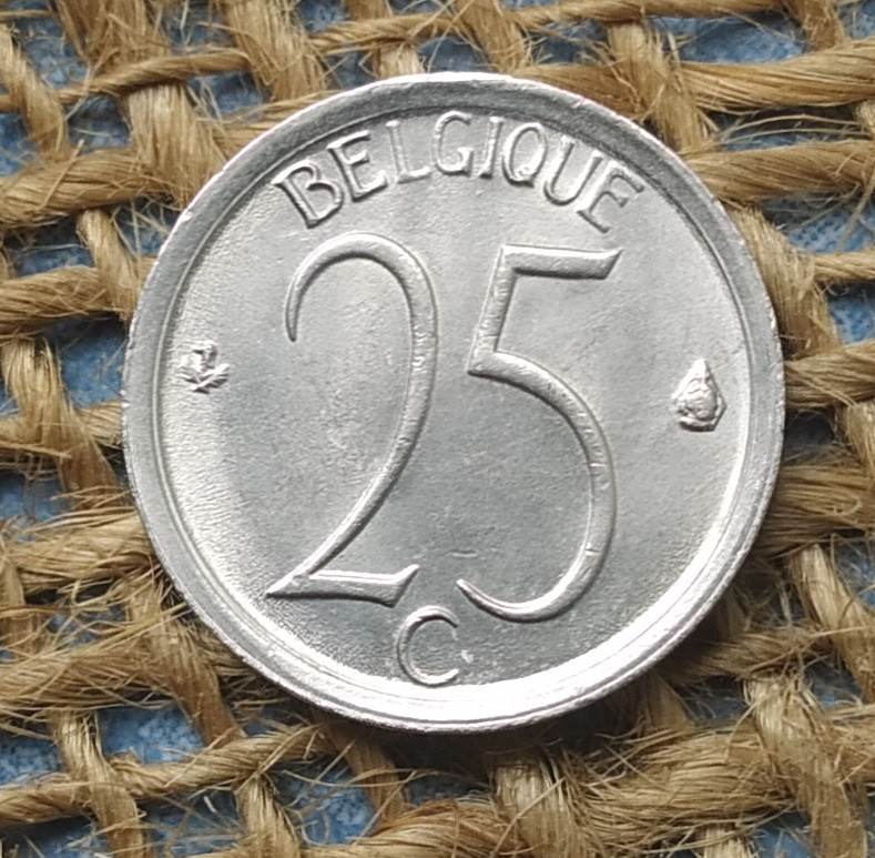 25 сантимiв 1971 року. Бельгiя
