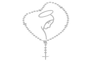 Наклейка декор CHAIN (16x14см, срібло) (#5622)