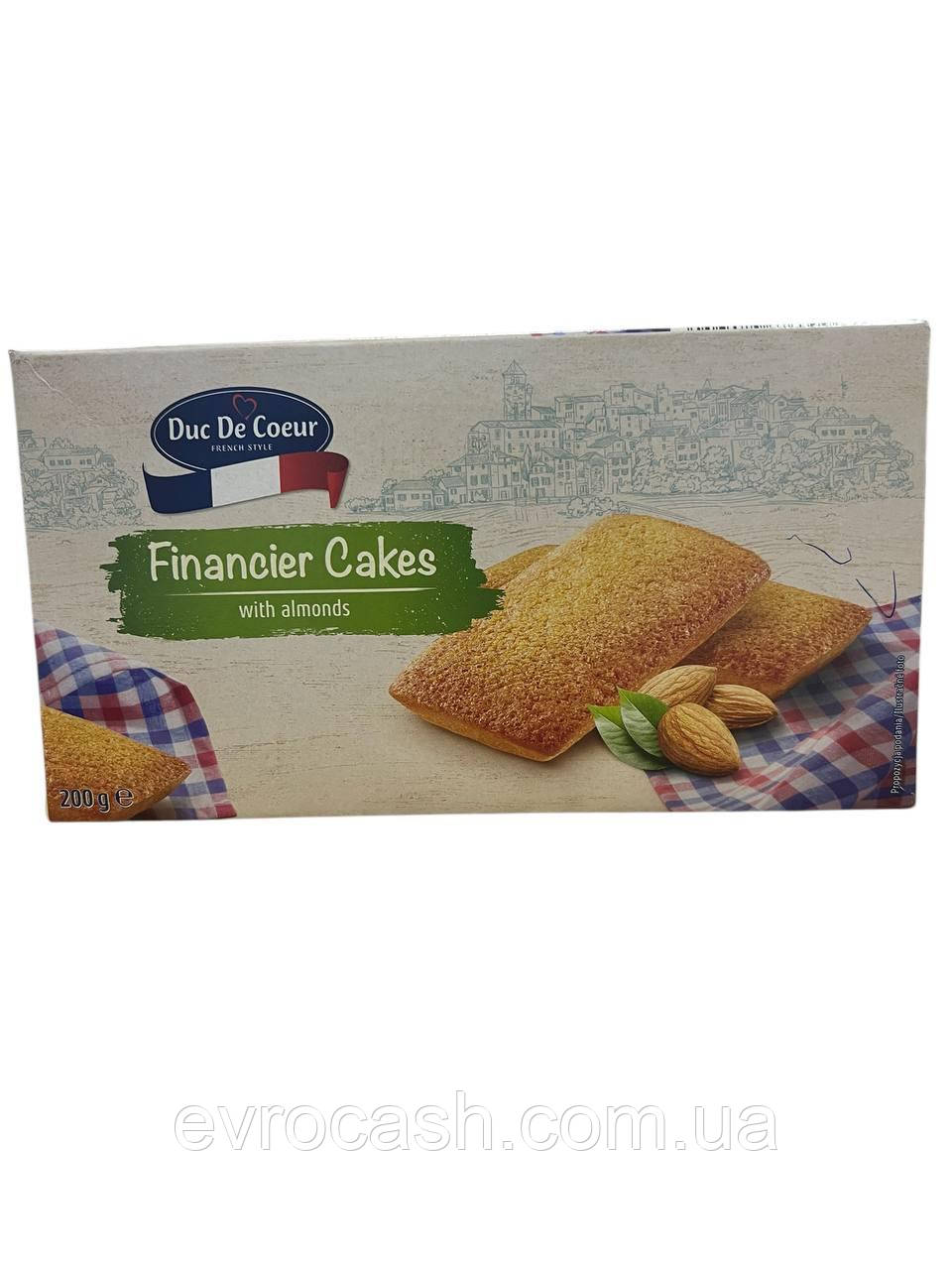 Пічово мигдальне Duc De Coeur Financier Cakes 200 г 14 шт. ящ, фото 1
