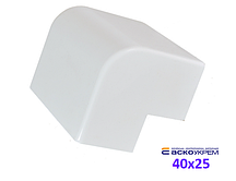 Кут зовнішній 40x25 мм для короба
