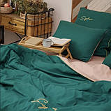 Готовий двоспальний комплект сатинової постільної білизни високої якості Розмір 2.0, фото 2