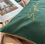 Готовий двоспальний комплект сатинової постільної білизни високої якості Розмір 2.0, фото 3